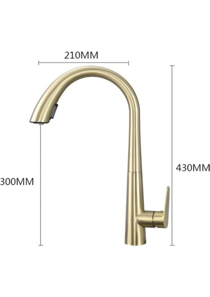 Gizli Spiralli Mutfak Evye Bataryası Mat-Gold fırsatları