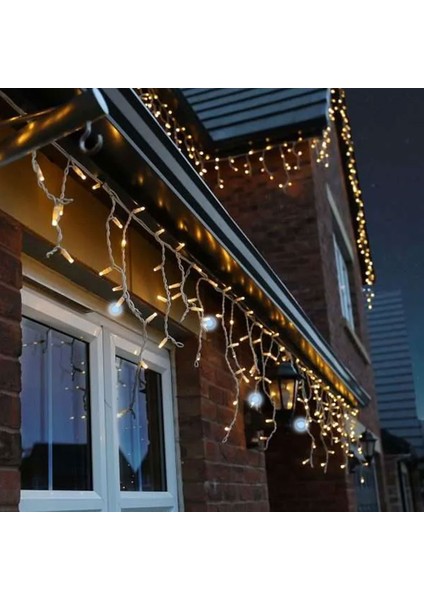 Eklemeli Saçak LED Işık 2X1M Yeşil Kablo Gün Işığı Beyaz Flaş fiyatları