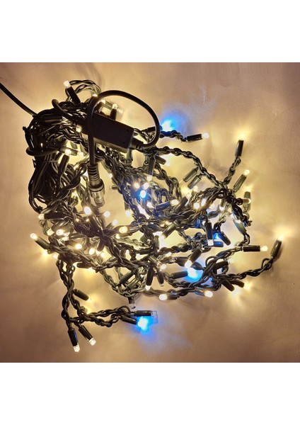 Eklemeli Saçak LED Işık 2X1M Yeşil Kablo Gün Işığı Beyaz Flaş modelleri