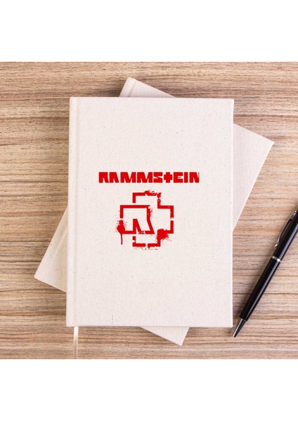 Rammstein Fly Çizgisiz Kanvas Defter Çizgisiz