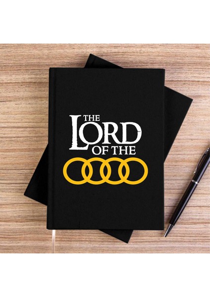Lord Of The Audi Siyah Kanvas Defter Çizgisiz