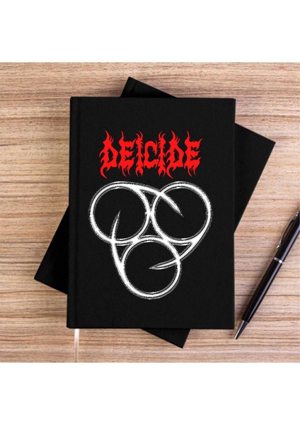 Deicide Insinearatehymn Siyah Kanvas Defter Çizgisiz