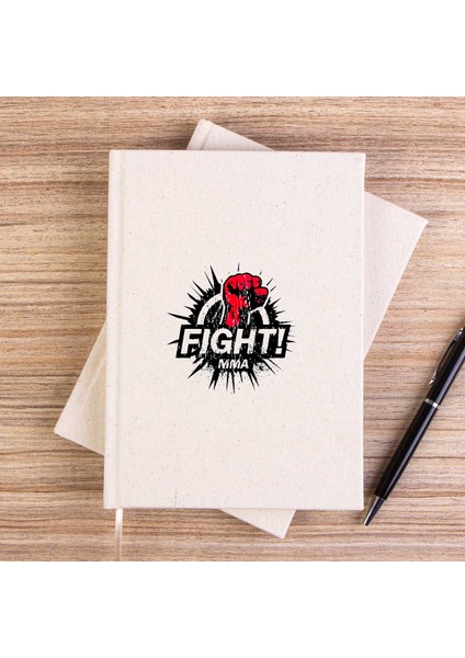 Boxing Fight Mma Çizgisiz Kanvas Defter Çizgisiz