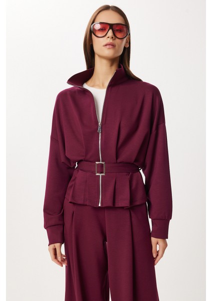 Kemerli Alt-Üst Modal Takım LBY0024 Mürdüm modelleri