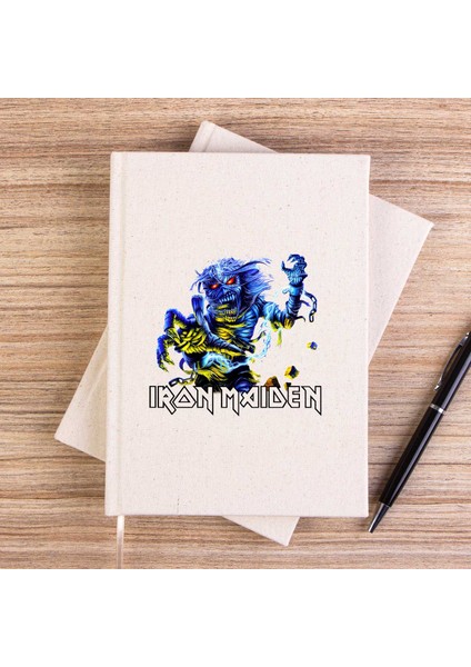 Iron Maiden Sleeve Çizgisiz Kanvas Defter Çizgisiz