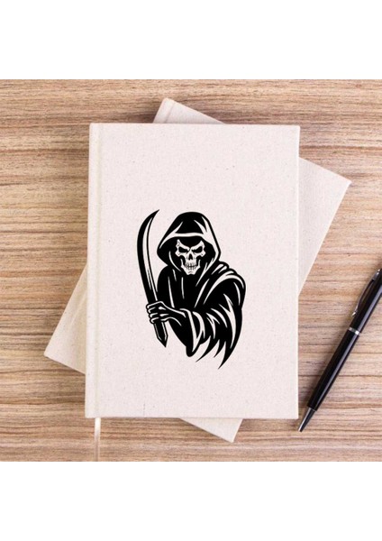 Grim Reaper Sword Çizgisiz Kanvas Defter Çizgisiz