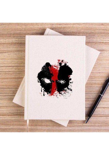 Deadpool Boyama Çizgisiz Kanvas Defter Çizgisiz