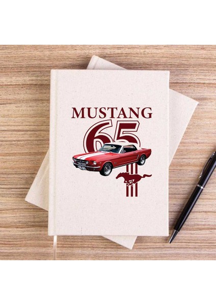 Ford Must. 1965 Krem Çizgisiz Kanvas Defter Çizgisiz