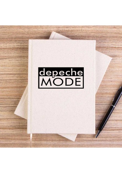 Depeche Mode Text Çizgisiz Kanvas Defter Çizgisiz