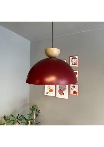 Yimpi Vişne Çürüğü Avize Bej Şapka Tekli Sarkıt Salon Kuaför Cafe Dekoratif Aydınlatma Pastane modelleri