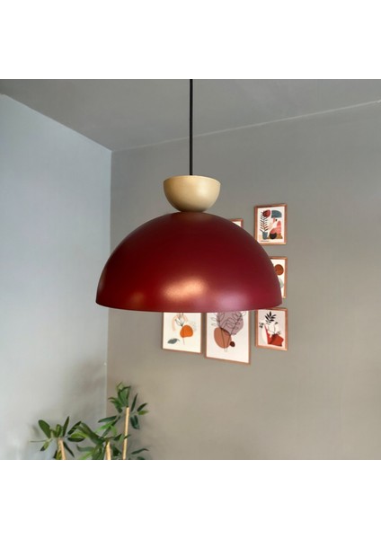 Yimpi Vişne Çürüğü Avize Bej Şapka Tekli Sarkıt Salon Kuaför Cafe Dekoratif Aydınlatma Pastane fırsatları