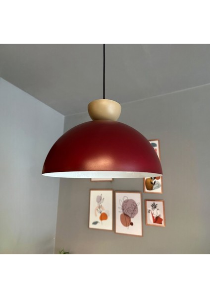 Yimpi Vişne Çürüğü Avize Bej Şapka Tekli Sarkıt Salon Kuaför Cafe Dekoratif Aydınlatma Pastane indirimleri