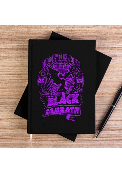 Black Sabbath Lord Of This Siyah Kanvas Defter Çizgisiz