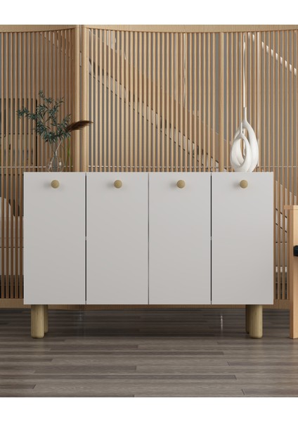 Ilaydd (KM120) Bohem Konsol,tv Ünitesi Beyaz-Safiemeşe