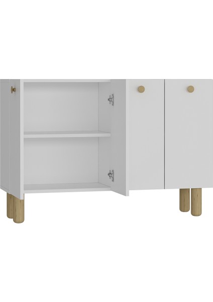 Ilaydd (KM120) Bohem Konsol,tv Ünitesi Beyaz-Safiemeşe