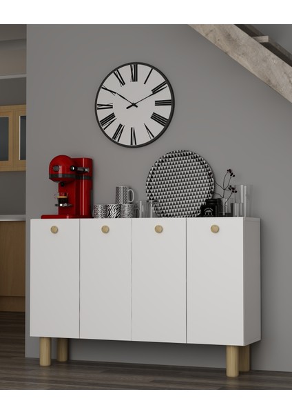 Ilaydd (KM120) Bohem Konsol,tv Ünitesi Beyaz-Safiemeşe