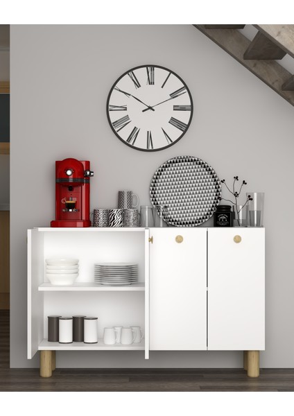 Ilaydd (KM120) Bohem Konsol,tv Ünitesi Beyaz-Safiemeşe