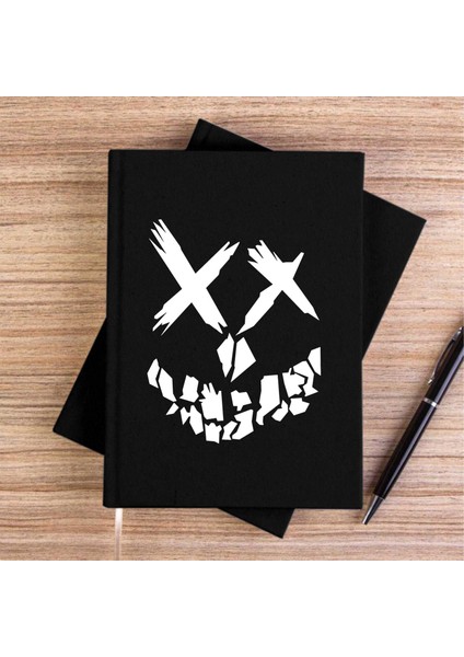 Suicide Squad Smile Siyah Kanvas Defter Çizgisiz