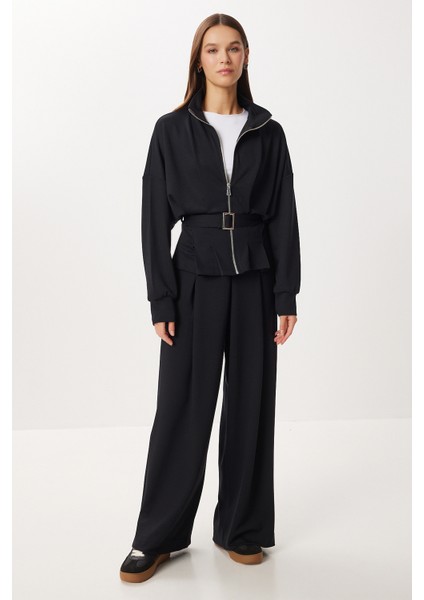 Kemerli Alt-Üst Modal Takım LBY0024 Siyah fiyatları