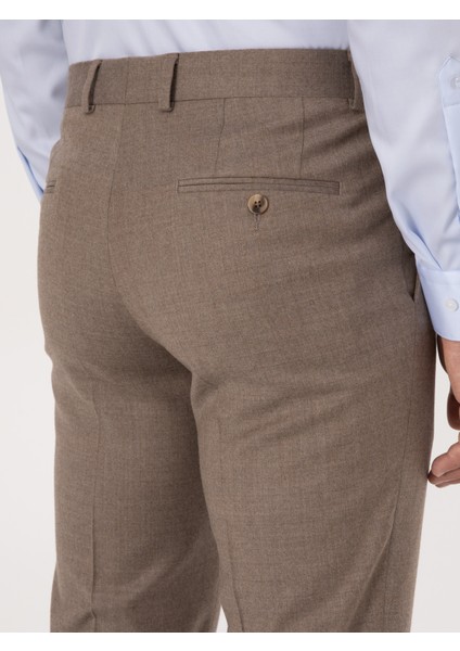 Erkek Camel Slim Fit Kumaş Pantolon 50310020-VR015