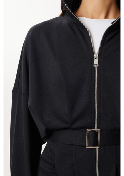 Kemerli Alt-Üst Modal Takım LBY0024 Siyah fırsatları