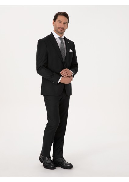 Erkek Siyah Slim Fit Kumaş Pantolon 50310020-VR046 modelleri