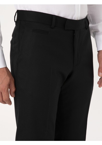 Erkek Siyah Slim Fit Kumaş Pantolon 50310020-VR046 indirimleri