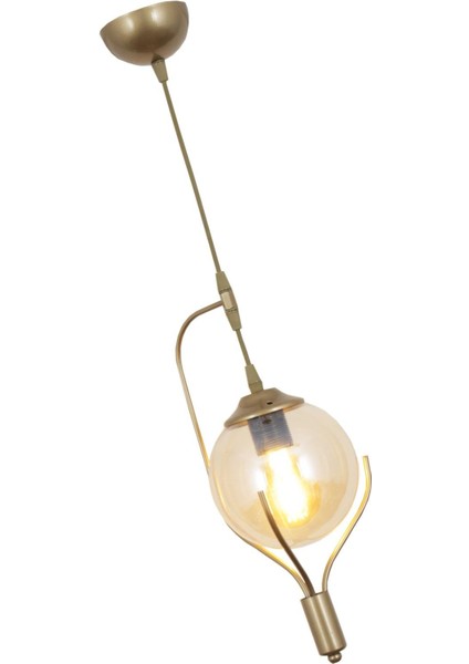 Pesto Tekli Eskitme Avize-Bal Camlı Dekoratif Tasarım Yatak Odası Mutfak Salon Avize modelleri