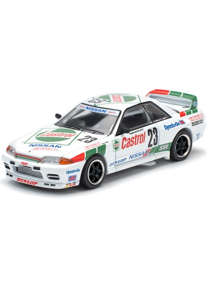 1:64 Nissan Skyline Gt-R R32 Castrol Macau Guia Race 1990 Diecast Model Araba (PR640194) modelleri