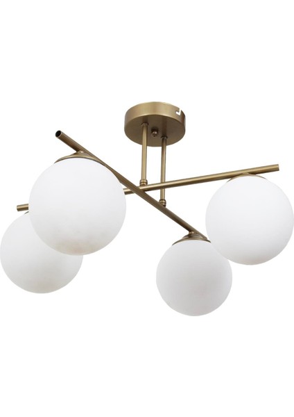 Jade 4 Lü Eskitme Avize Beyaz Camlı Dekoratif Tasarım Yatak Odası Mutfak Salon Avize fırsatları