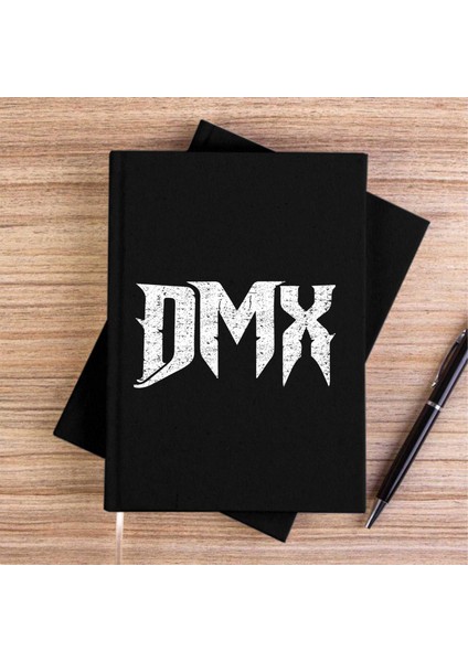 Dmx Logo 2 Siyah Kanvas Defter Çizgisiz