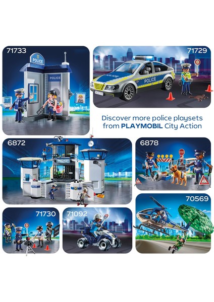 Playmobıl Polis Komuta Merkezi – 253 Parça • Parmak Izi Tarayıcı • Kaçış Hücresi • 4+ Yaş indirimleri