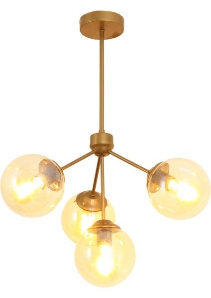 Lupin 4 Lü Eskitme Avize Bal Camlı Dekoratif Tasarım Yatak Odası Mutfak Salon Avize fiyatları