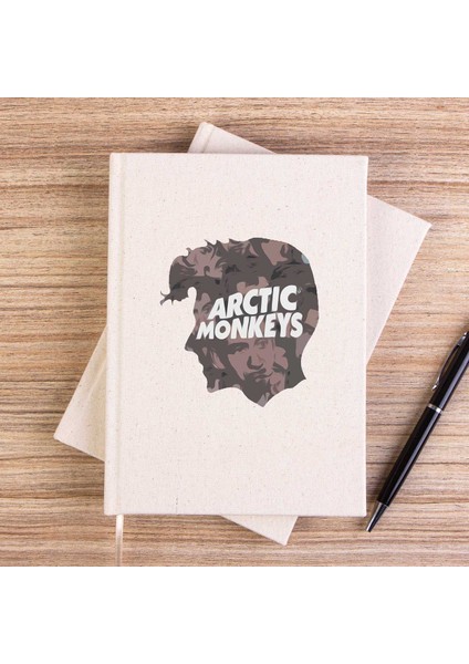 Arctic Monkeys Head Çizgisiz Kanvas Defter Çizgisiz