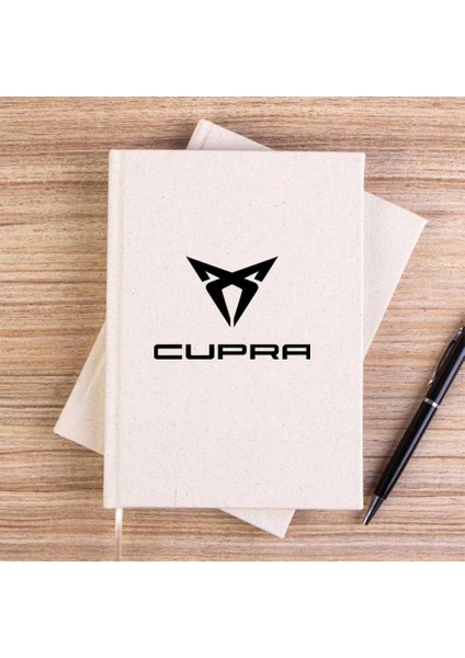 Cupra Logo Text Çizgisiz Kanvas Defter Çizgisiz