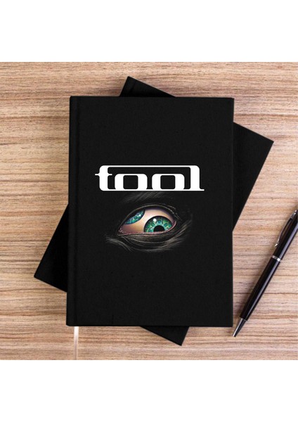 Tool Eye Siyah Kanvas Defter Çizgisiz