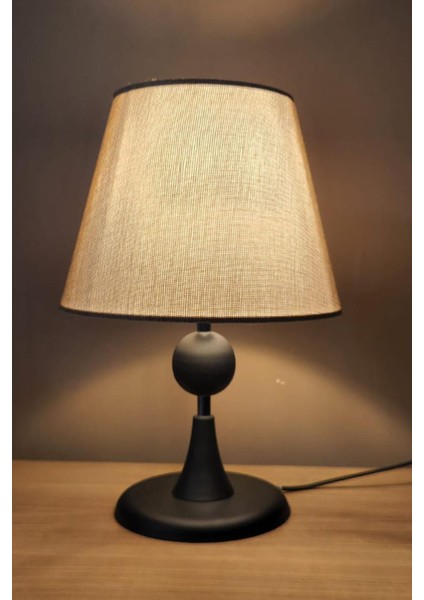 Maya Siyah Ayaklı Abajur Masa Lambası Açık Kahve Şapka Salon Yatak Odası Abajur fiyatları