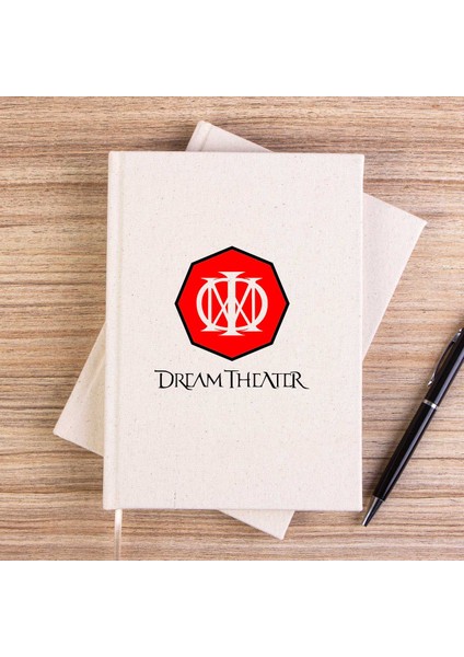 Dream Theater Logo 2 Çizgisiz Kanvas Defter Çizgisiz