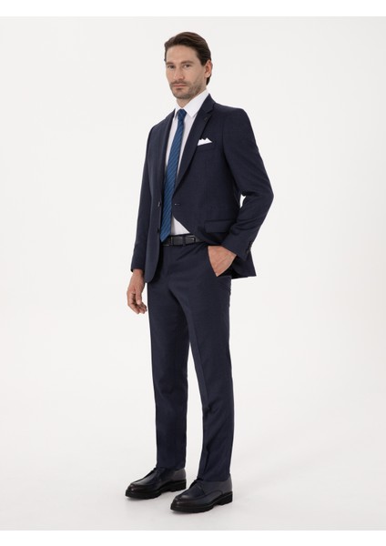 Erkek Lacivert Slim Fit Kumaş Pantolon 50310020-VR033 modelleri