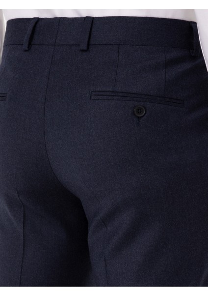 Erkek Lacivert Slim Fit Kumaş Pantolon 50310020-VR033