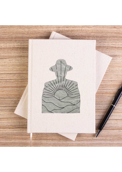 Cabinet Of Curiosities Siluet Çizgisiz Kanvas Defter Çizgisiz