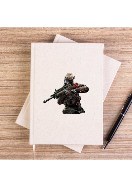Call Of Fighter Çizgisiz Kanvas Defter Çizgisiz