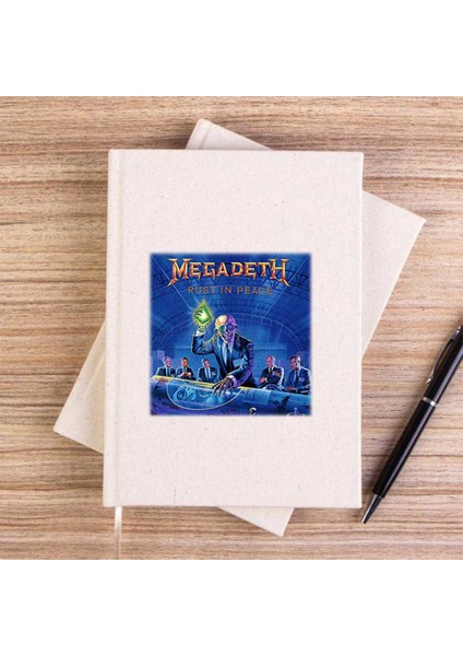 Megadeth Rust In Peace Çizgisiz Kanvas Defter Çizgisiz