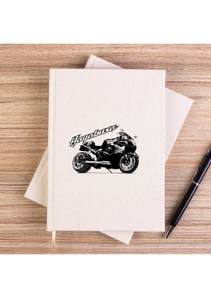 Suzuki Hayabusa Çizgisiz Kanvas Defter Çizgisiz