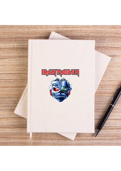 Iron Maiden Bionic Çizgisiz Kanvas Defter Çizgisiz