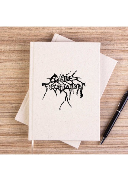 Cattle Decapitation Logo Çizgisiz Kanvas Defter Çizgisiz