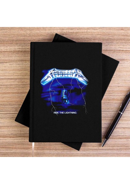 Metallica Ride The Light Siyah Kanvas Defter Çizgisiz