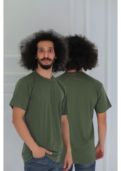 Erkek Slim Fit Sıfır Yaka Fanila T-Shirt