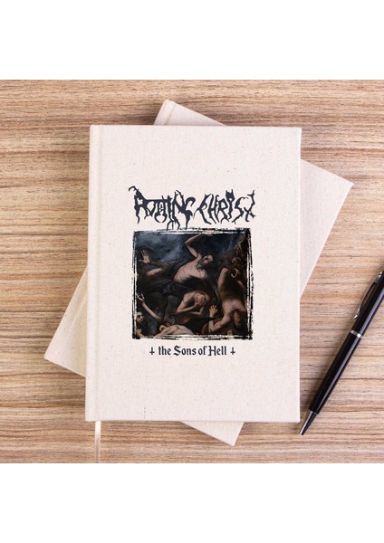 Rotting Christ The Sons Of Hell Çizgisiz Kanvas Defter Çizgisiz