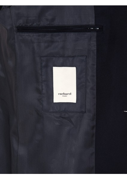 Erkek Lacivert Slim Fit Palto 50314889-VR033